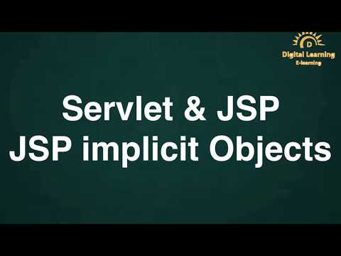 19 Servlet & JSP JSP implicit Objects | Online Training Download app from below link