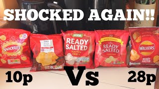 READY SALTED CRISP COMPARISON FOOD REVIEW