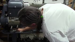 Cleaning the Logan 920 lathe