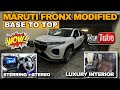 2025 FRONX MODIFIED BASE TO TOP✅ FRONX ALL GENUINE ACCESSORIES ✅ REAR AC✅#fronxsigma #fronx #youtube