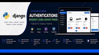 PYTHON - Django ( Authentications of Signup, Login, Logout page )