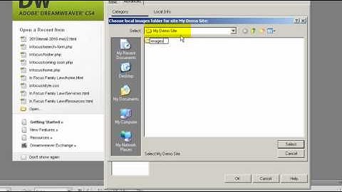 How to Create A Dreamweave Site Definition video