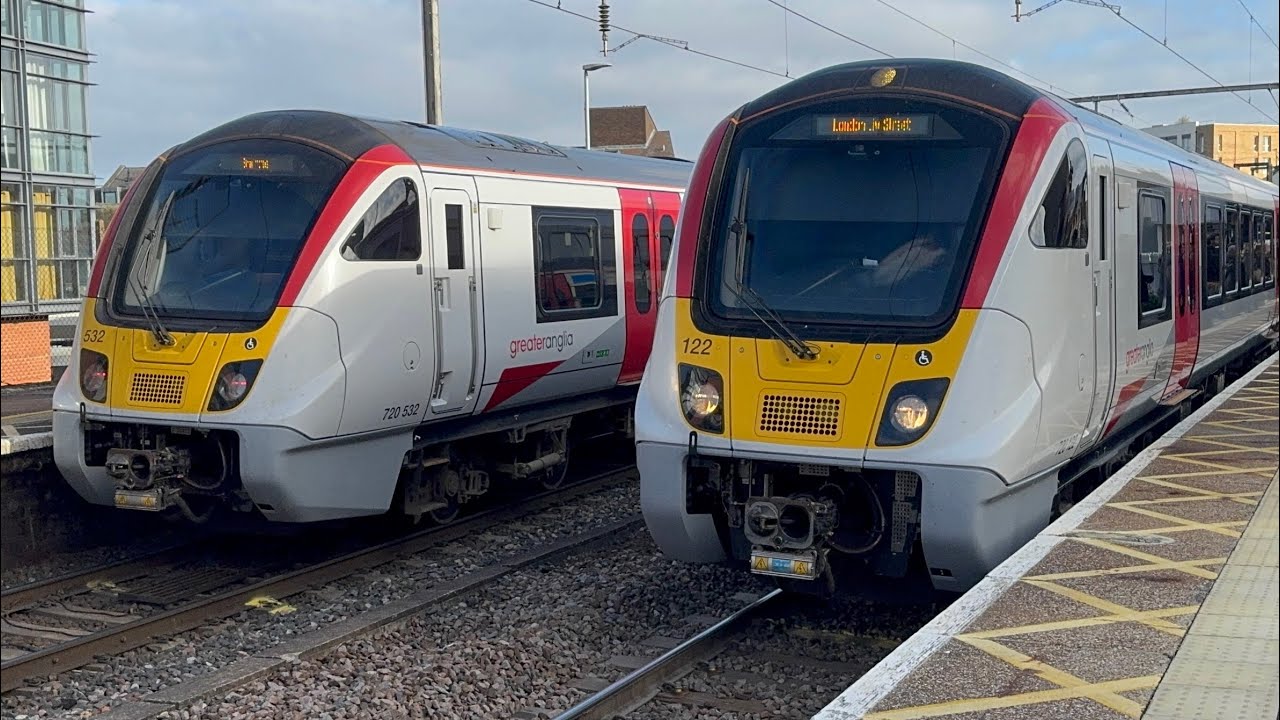Trains at Chelmsford, GEML, 27/10/25