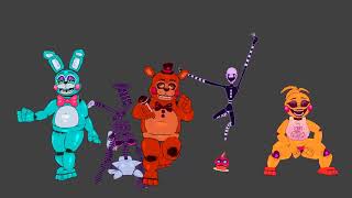 retro fnaf 2 toy animatronics dance