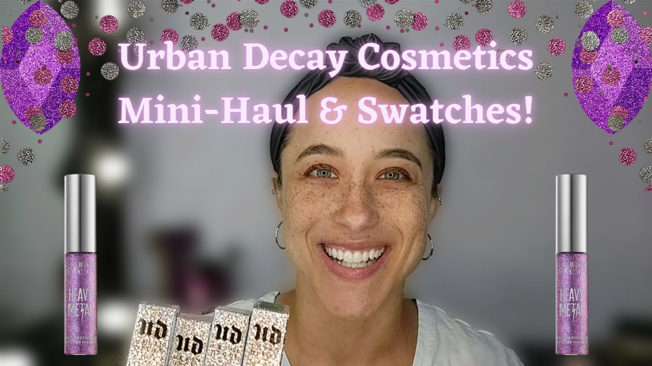 URBAN DECAY MINI HAUL & HEAVY METAL GLITTER EYE LINER SWATCHES