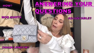 NEW 2020 CHANEL MINI WITH ADJUSTABLE CHAIN  MOD SHOTS & ANSWERING YOUR  QUESTIONS 