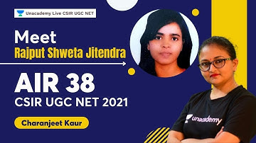 Meet Rajput Shweta Jitendra | AIR 38 | CSIR UGC NET 2021 | Charanjeet Kaur