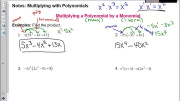 Notes: Multiply Polynomial by Monomial