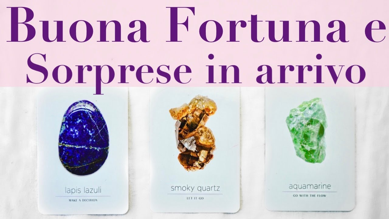 Stavolta sarai tu la persona fortunata! LETTURA INTERATTIVA PRIMO QUARTO TAROCCHI