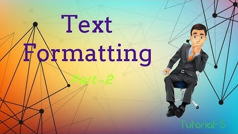 HTML Text Formatting Part-2