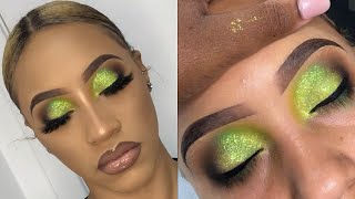 Princess & the Frog glitter eye | Client Makeup Tutorial