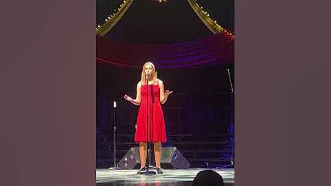 Senior Jessica Schrader singing Mary Did You Know