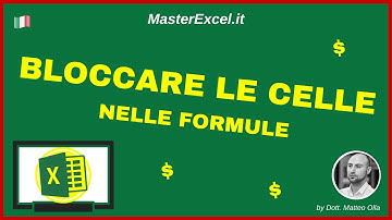 MasterExcel.it | Bloccare le Celle con il Dollaro Excel - $ Nelle Formule - Riferimenti Assoluti
