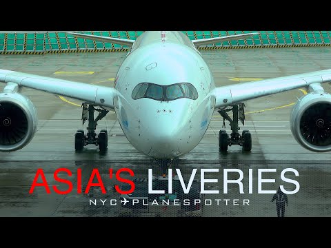 AMAZING LIVERIES FROM ASIA: SINGAPORE, ANA, JAL, KAL, CATHAY, CHINA AIR, PAL, XIAMEN  NO. 145 (4K)