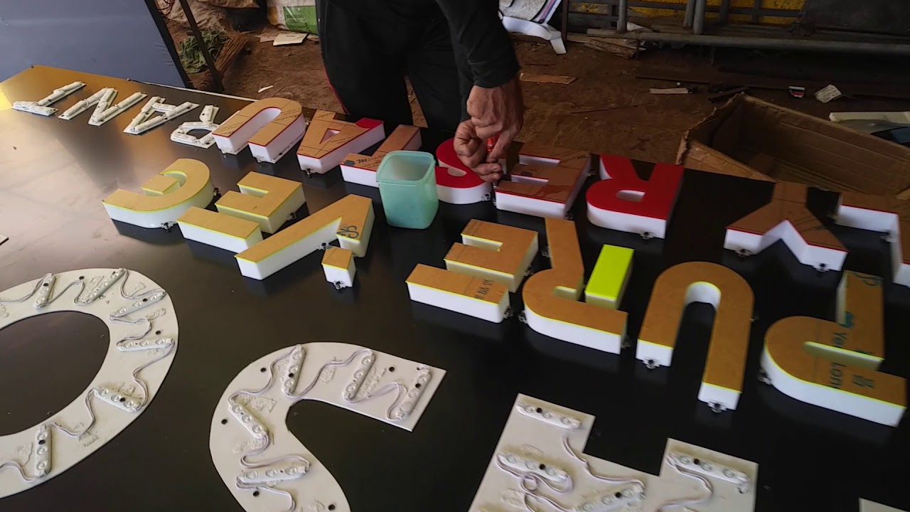 Acrylic Letters fitting YouTube