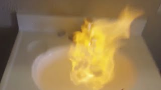Explosion in the Sink - Incredible Flammable Water
