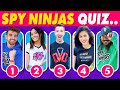 Spy Ninjas Quiz! 🥷 Chad Wild Clay, Vy Qwaint, Daniel, Regina, Melvin #spyninjas