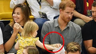 A Fearless Toddler Kept On Stealing Prince Harry’s Popcorn  Then He Caught Her In The Act
