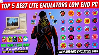 Top 5 Best Lite Emulators For Low End PC Free Fire | 1GB Ram/2GB Ram Android Emulator For PC (2023)