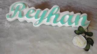 How To Make Letters From Styrofoam For Room Decoration Or Ornament