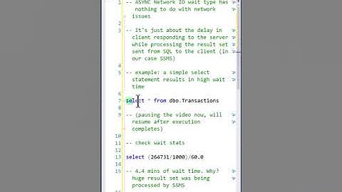 Async Network IO Wait Type