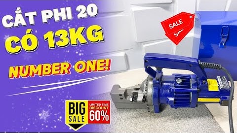 MÁY CẮT SẮT THUỶ LỰC PHI 20 - MODEL RC20 của Trung Quốc trọng lượng có 13KG dễ di chuyển