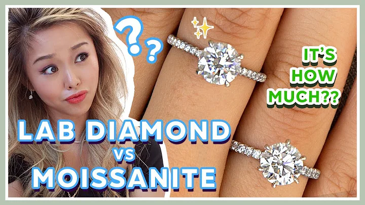 Moissanite vs Lab Grown Diamond - Whats REALLY Better? | 2ct on Hand Comparison By Bonnie Jewelry