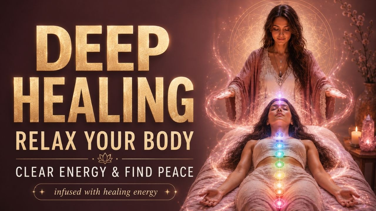 Reiki Healing Meditation for Stress Relief, Anxiety Reduction, Deep ...