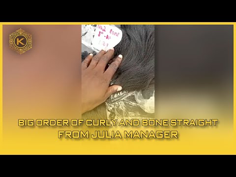 Video Big Order Of Curly And Bone Straight From Julia Manager 56