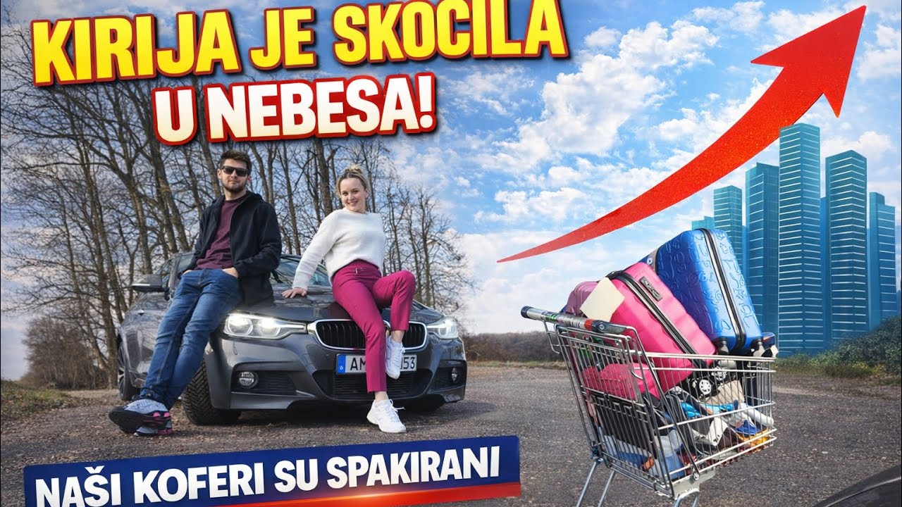 KIRIJA SKOČILA 🥳DANAS NOVI HLADAN TUŠ ZA NAS😱KUPUJEMO STVARI ZA PUTOVANJE-iako je RAT😱tamo😱