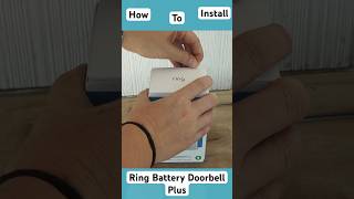 Install Ring Battery Doorbell Plus in 60 seconds #shorts #ringdoorbell