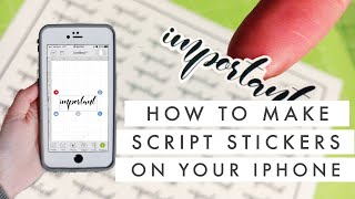 Cricut मोबाइल ऐप ट्यूटोरियल // अपने फ़ोन पर कस्टम फ़ॉन्ट्स के साथ आसान DIY स्क्रिप्ट प्लानर स्टिकर! screenshot 3