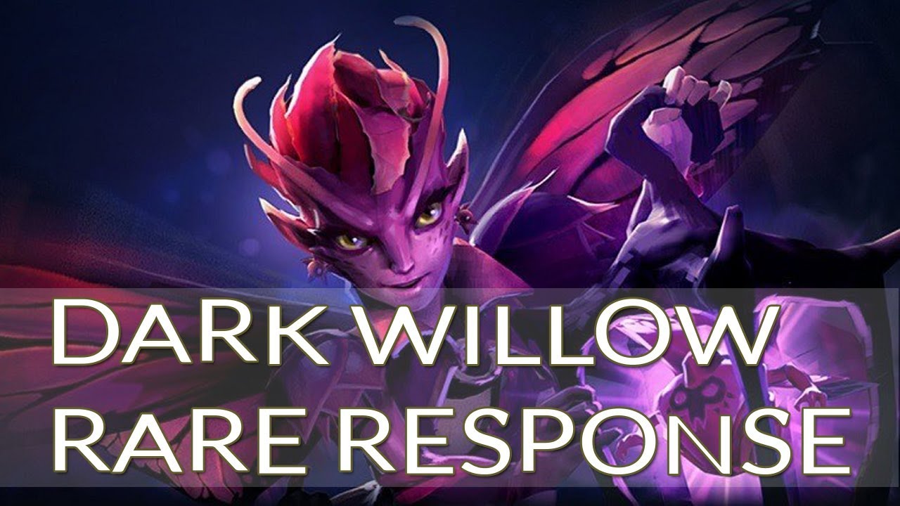 Dota 2 Dark Willow Rare Response Youtube