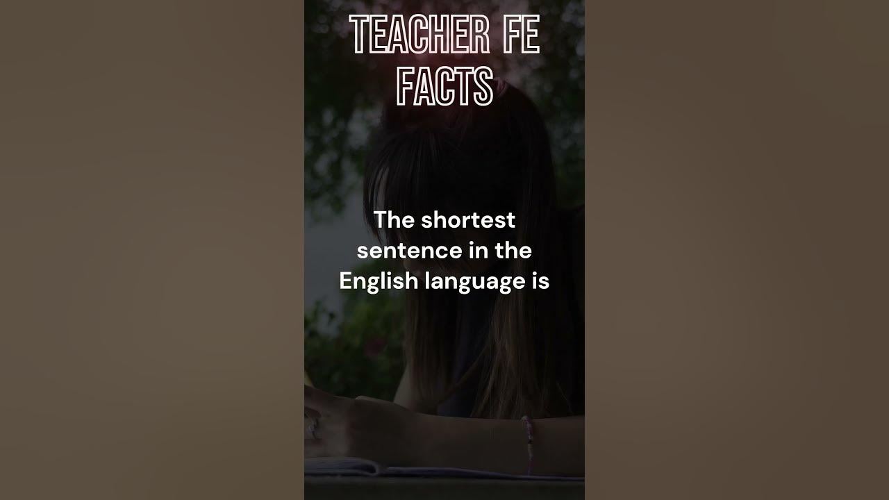 The shortest sentence in the english language shorts youtube