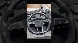 Audi Carbon Fiber steering wheel modification,The ultimate romance for car owner#CustomSteeringWheel