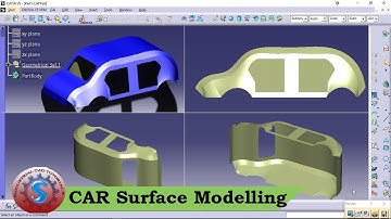 CAR SURFACE BODY MODELLING IN CATIA V5 || SURFACE DESIGN || PRACTICE TUTORIAL FOR BEGINNERS