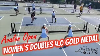 Avalon Open Women's 4.0 Gold Medal Match - Delaney & Mullett vs Clemmer & McCartney