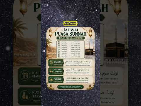 Jadwal Puasa Dzulhijjah 1447 H