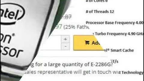 E-2286G Intel Xeon E 6-Core 4.00GHz 12MB L3 Cache Socket FCLGA1151 Processor