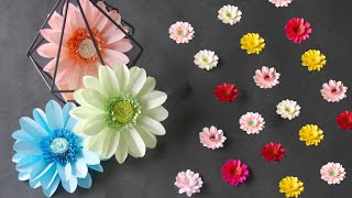 Как сделать бумагу Гербера Цветок - DIY How to Make Paper Gerbera Flower