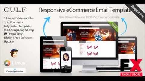Preview Gulf - Responsive eCommerce Email Template TForest