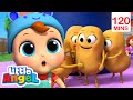 🥔1 Potato 2 Potato KARAOKE!🥔 | BEST OF LITTLE ANGEL! | Sing Along With Me! | Moonbug Kids Songs