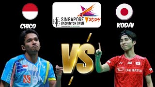 Chico Aura Dwi Wardoyo (INA) vs Kodai Naraoka (JPN) | KFF Singapore Open 2024