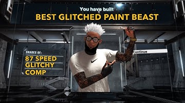 THE BEST GLITCHED PAINT BEAST BUILD NBA 2K21 - 52 BADGES - GETS 87 SPEED WITH 90 INTERIOR DEFENSE!