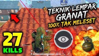 TEKNIK LEMPAR GRANAT ANTI MELESET!! CARA CHICKEN PALING MANTUL! | SOLO VS SQUAD | PUBG MOBILE