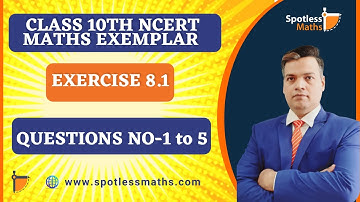 NCERT Exemplar Class 10 Maths |Trigonometry | Solutions Chapter -8| Exercise 8.1 | Question 1 to 5