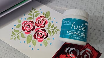 How to use New Gina K Fuse Foiling Gel with stencils