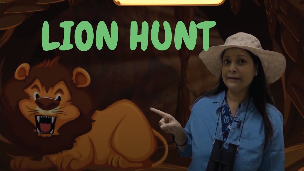 We're Going on a Lion Hunt | The Lion hunt song | School at Home - YouTube
