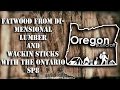 Fatwood from dimensional lumber and wackin sticks with the Ontario SP8 Fatwood from dimensional lumber and wackin sticks with the Ontario SP8