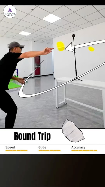 How to make a paper plane that works like an EASY BOOMERANG EASY- Round Trip #vvvreview